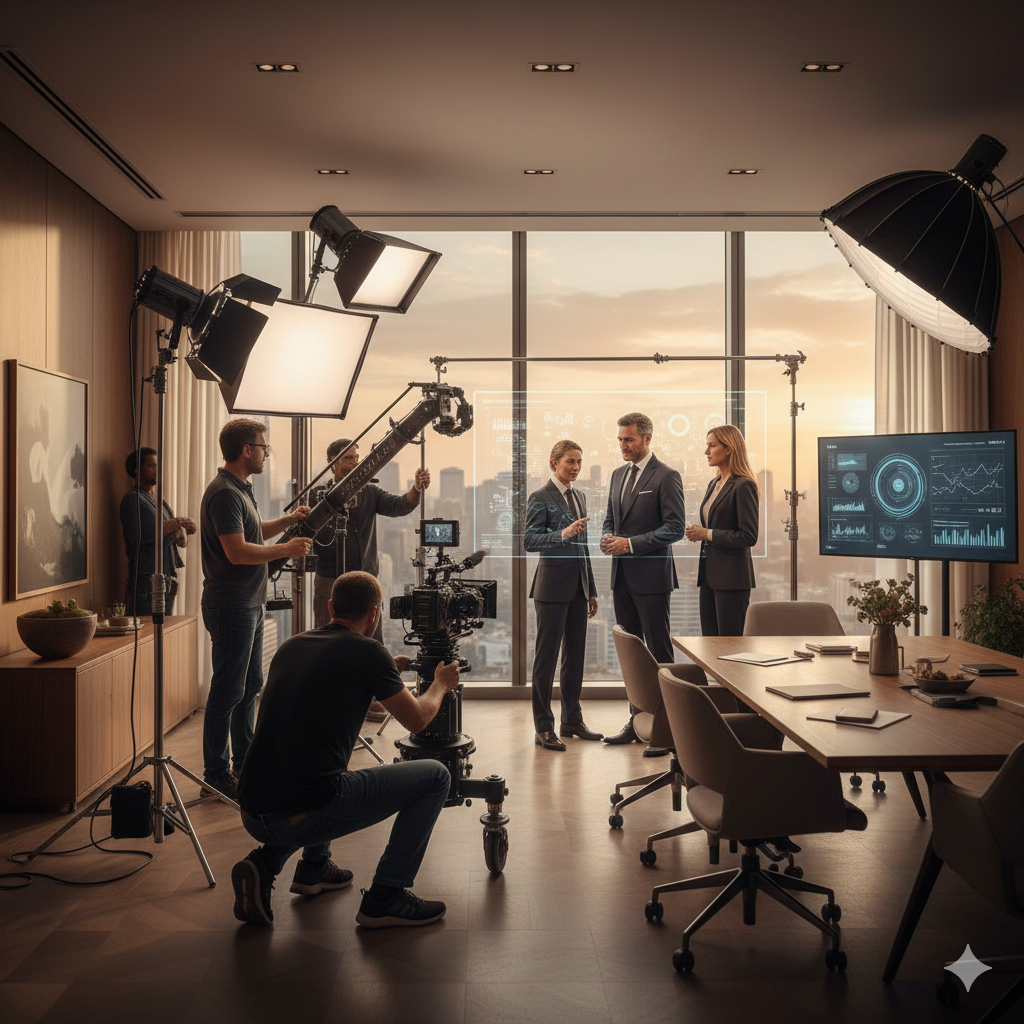 Ufficio corporate per spot pubblicitari